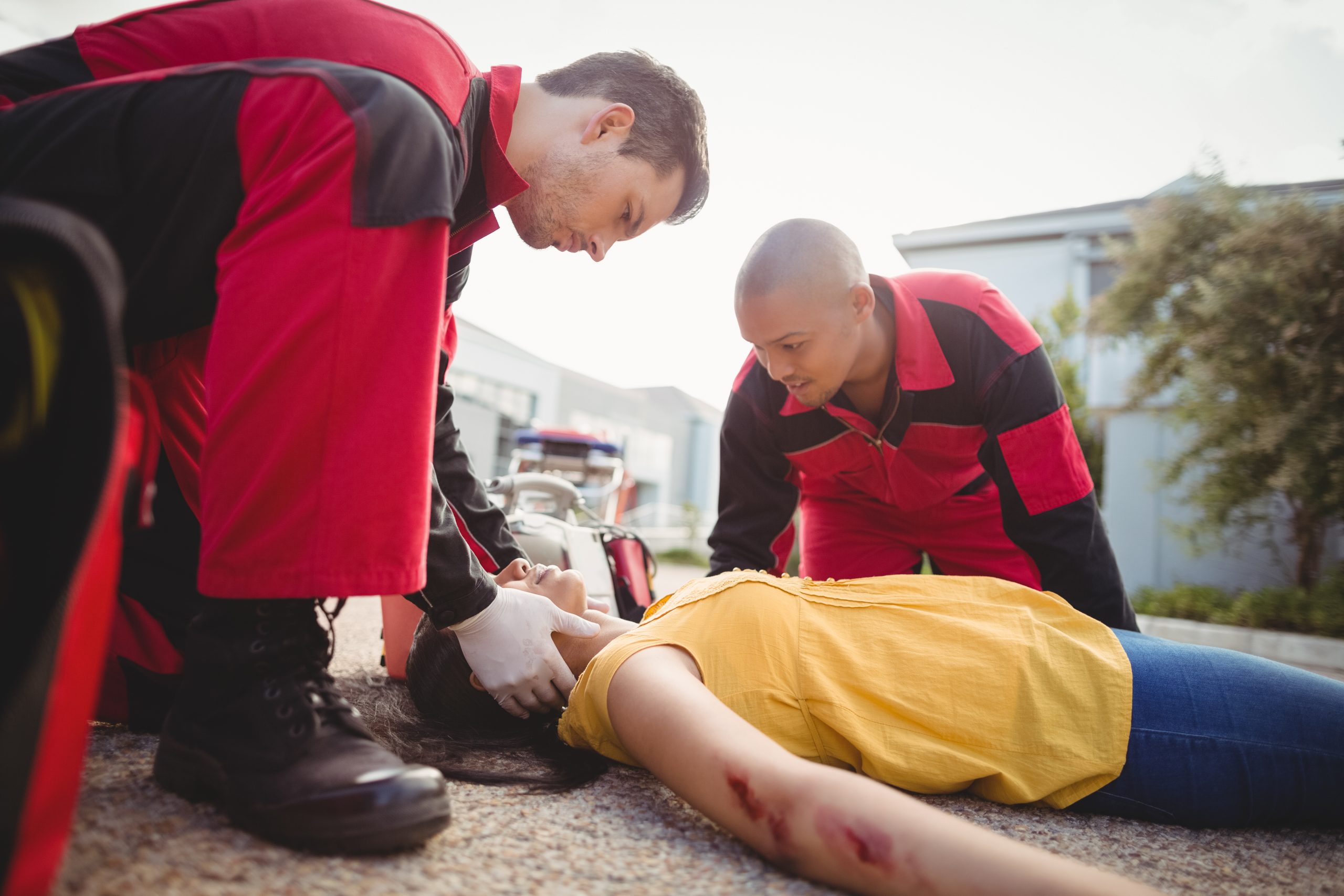 Sauveteur Secouriste du Travail intervenant face à un accident